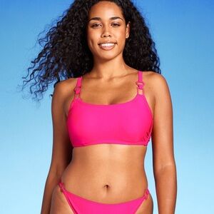 Ring Detail Hidden Underwire Bikini Top